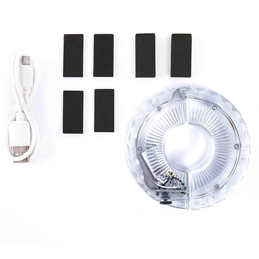Đèn Trang Trí Cho Xe Đạp Trẻ Em Gắn Moay-Ơ Trục Giữa Xe Đạp Với 7 Màu RBG 18 Chế Độ Sáng Khác Nhau Sạc Điện USB Mai Lee