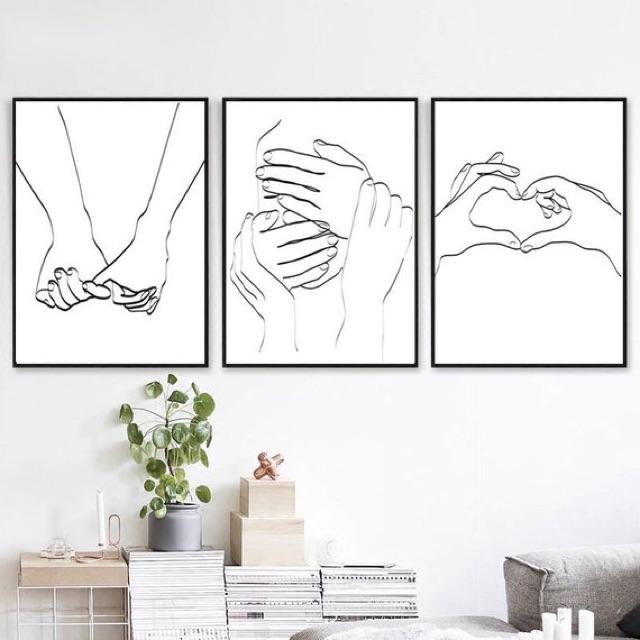 Tranh canvas decor 40x60cmx3 bức