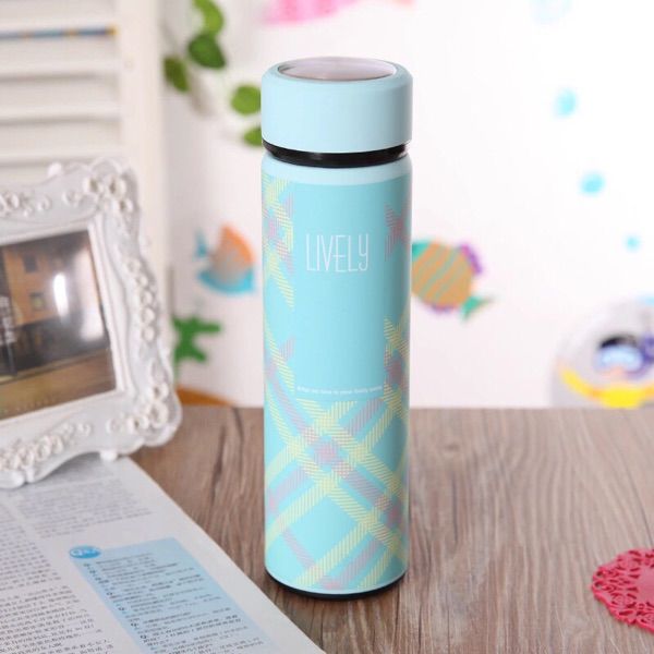 Bình giữ nhiệt họa tiết caro