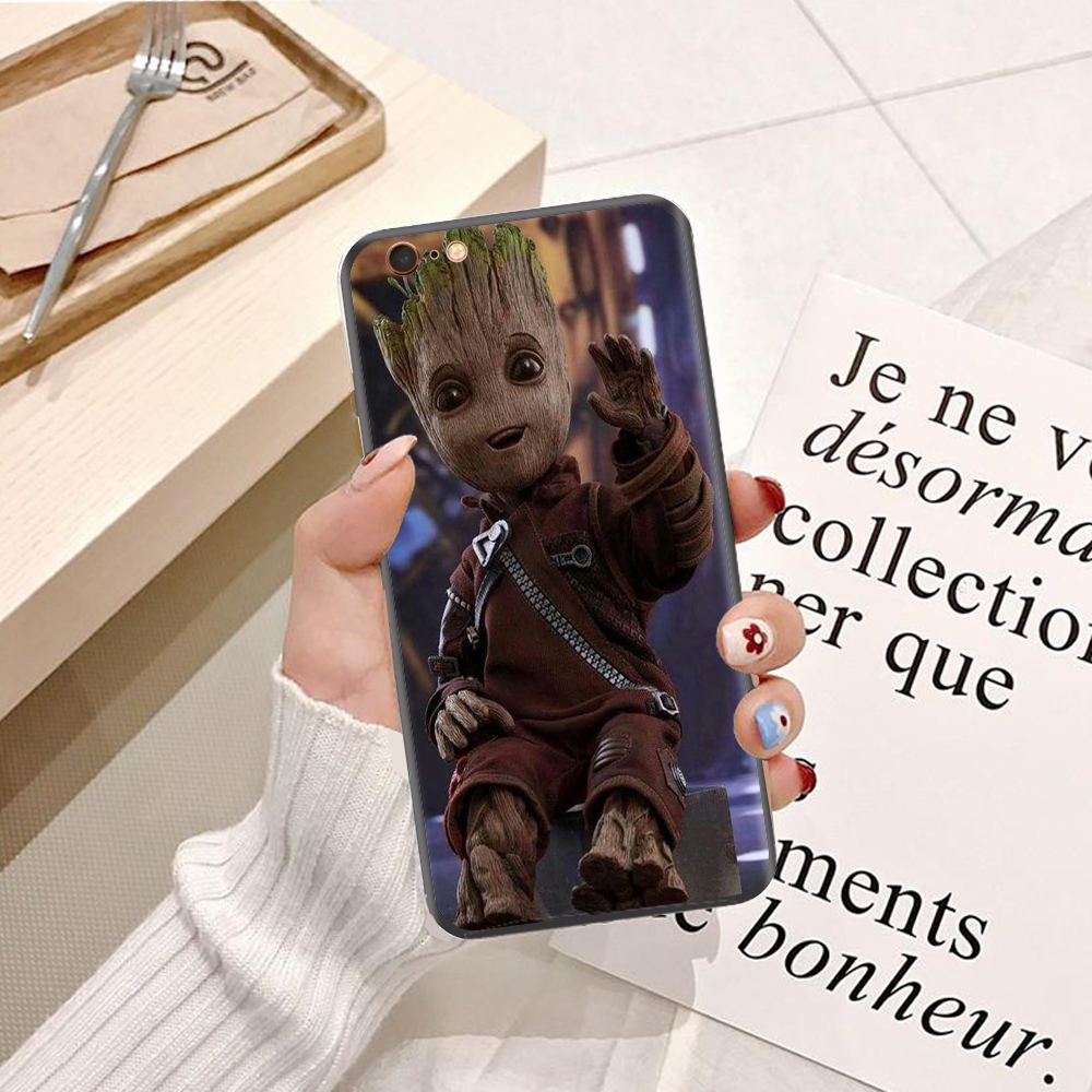 Ốp lưng điện thoại iPhone 6 viền silicon dẻo TPU  hình Baby Groot - Hàng chính hãng