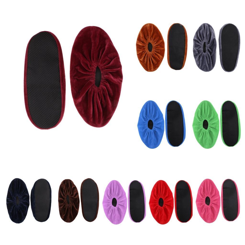 1 Pair Shoe Covers Reusable Washable Non Slip Work Boot Overshoes for Indoors Contractors
