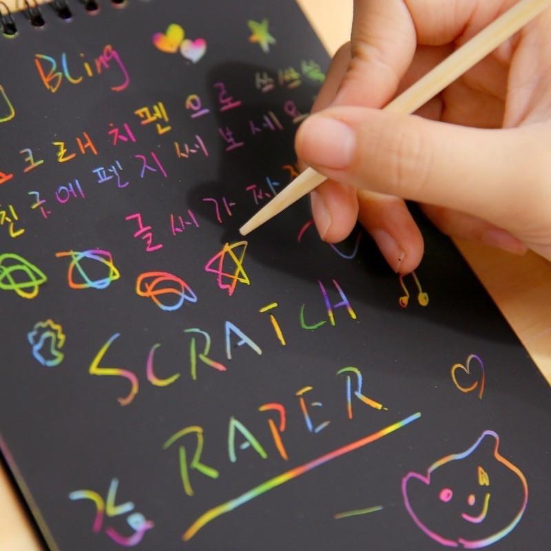 Sổ Ma Thuật - Sổ Scratch Note Cầu Vồng