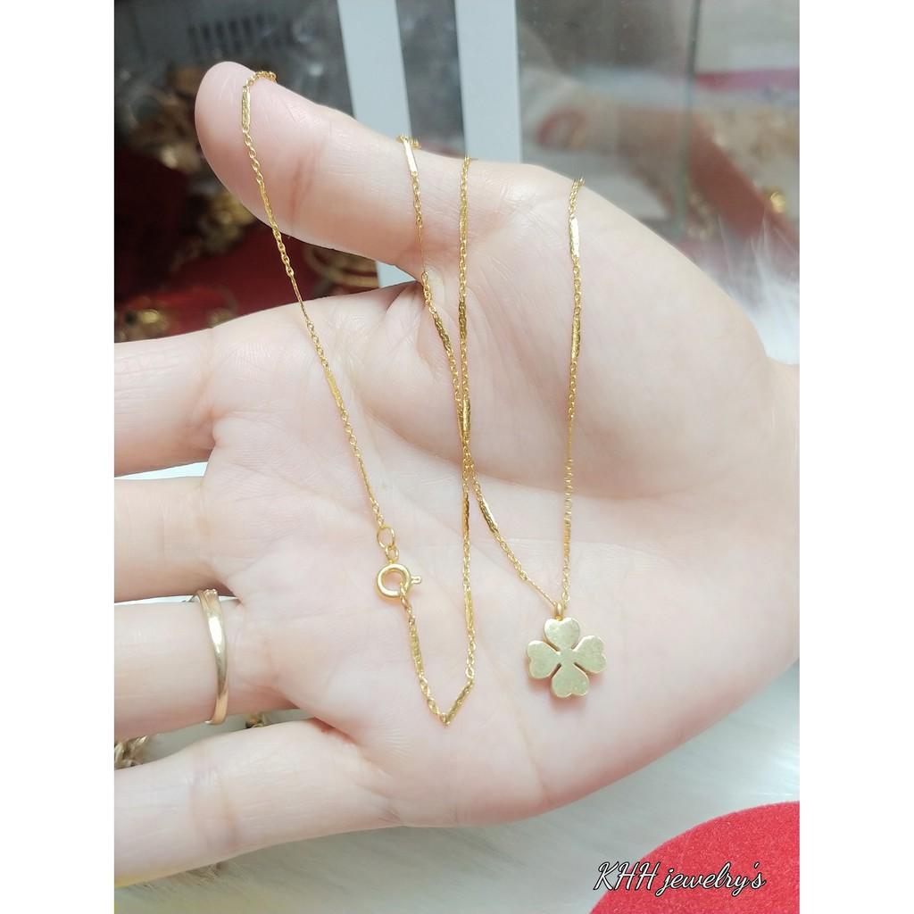 Dây ChuyềnTrúc Nhỏ 4 Lá Titanium Cao Cấp- Dùng lâu dài tắm rửa thoải mái không đen