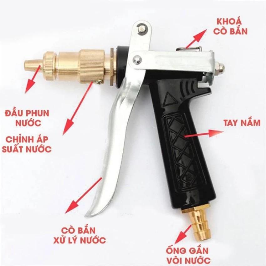 Đầu Vòi Xịt Tăng Áp Lực Rửa Xe