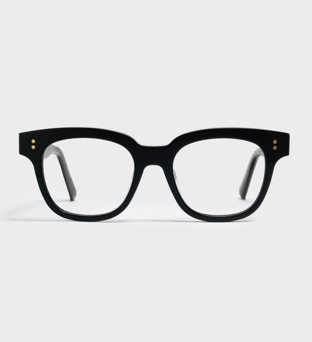 (Hàng cao cấp) Kính thời trang nam nữ dáng vuông gọng nhựa acetate bản lề chấu vàng