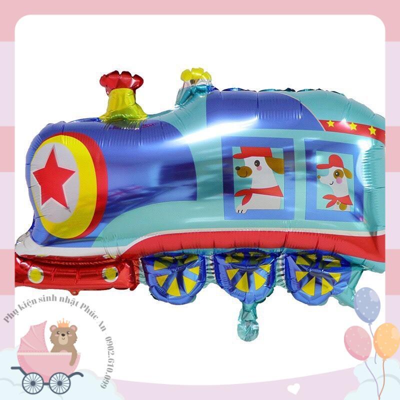 Bóng kiếng nhôm 75cm hình xe tàu lửa trang trí sinh nhật HPBD