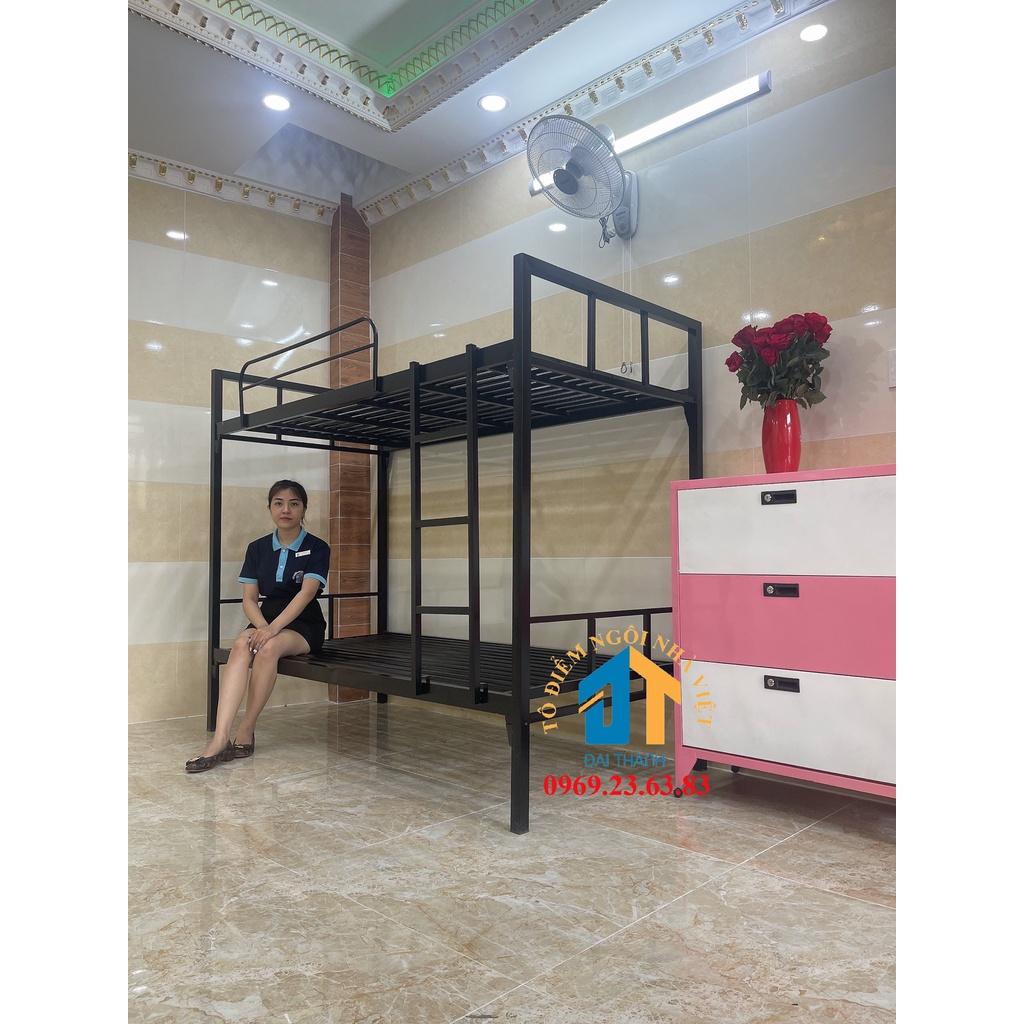 Giường sắt hai tầng homstay 1mx2m Đại Thành