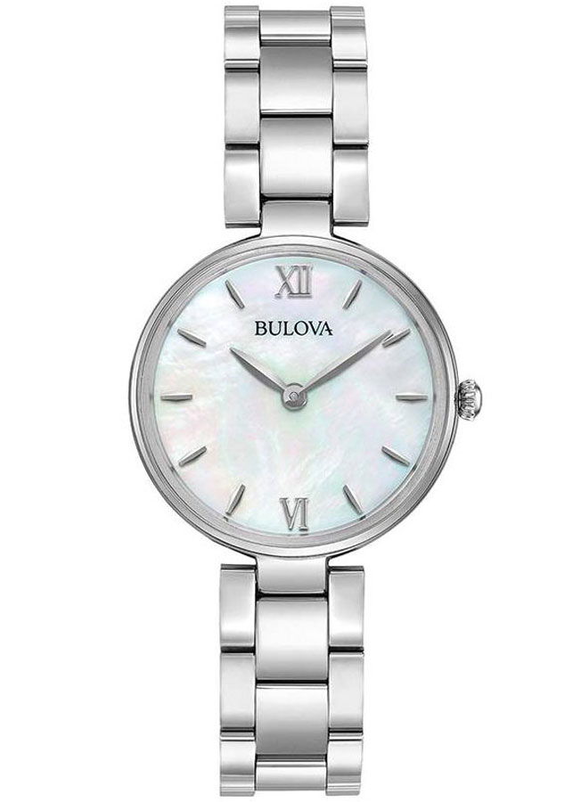 Đồng Hồ Nữ Bulova Dây Thép Không Gỉ 96L229 - Mặt Xà Cừ