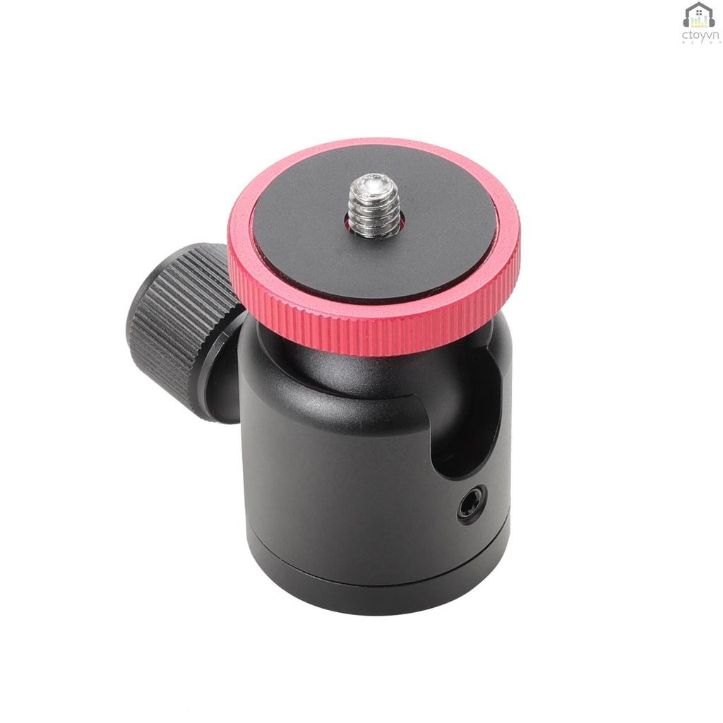 Đầu bi hợp kim nhôm mini xoay được với ốc vít 1/4 inch thay thế cho máy ảnh