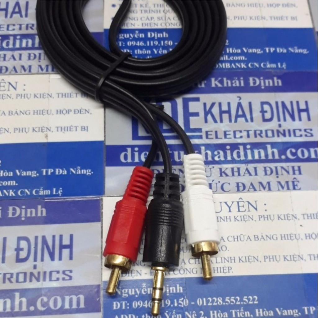 dây cáp âm thanh, cáp audio jack 3.5mm sang AV, đầu bông sen, dây cắm loa KDE0274