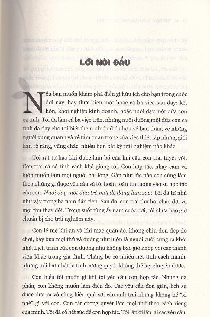 Thiết Lập Giới Hạn Cho Trẻ Cá Tính