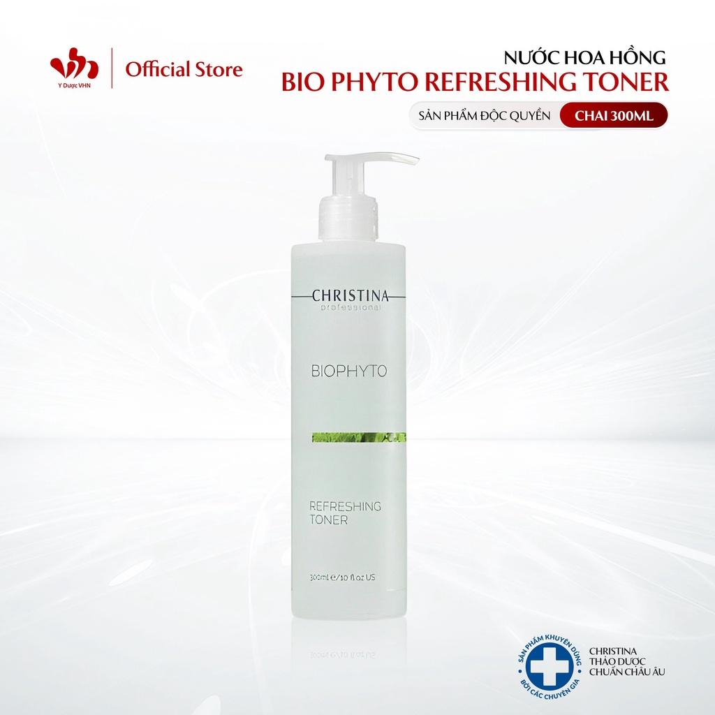 Nước Hoa Hồng Bio Phyto Refreshing Toner CHRISTINA Hỗ Trợ Se Khít Lỗ Chân Lông, Cân Bằng Độ Ẩm Cho Da 300ml