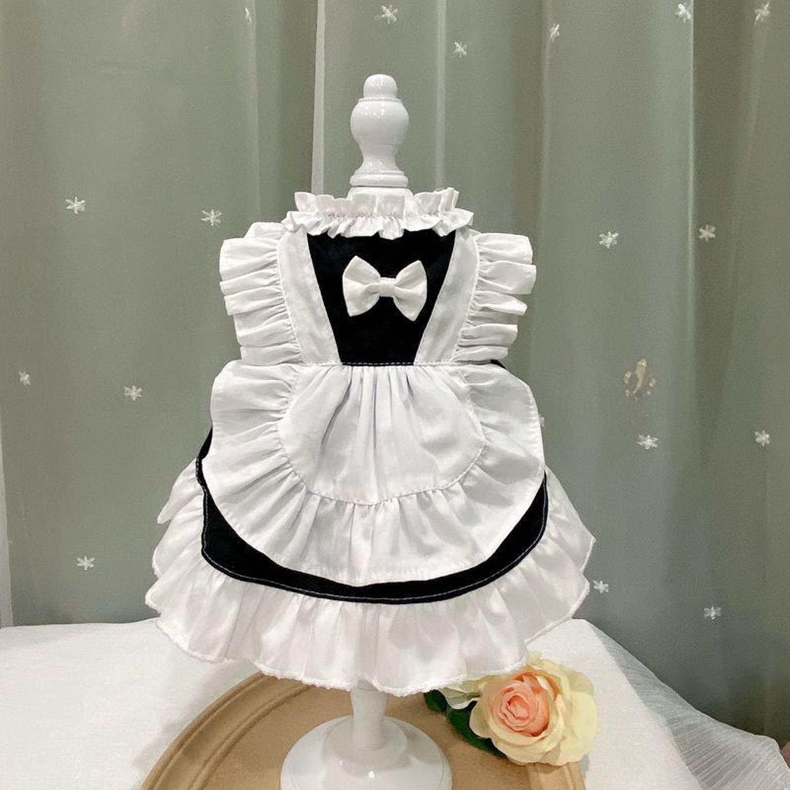 Cat Dress Cat Clothing Breathable Fashion Spring Summer Party Costume Maid Dress Cute Apparel Birthday Lovely Princess Dress Dress