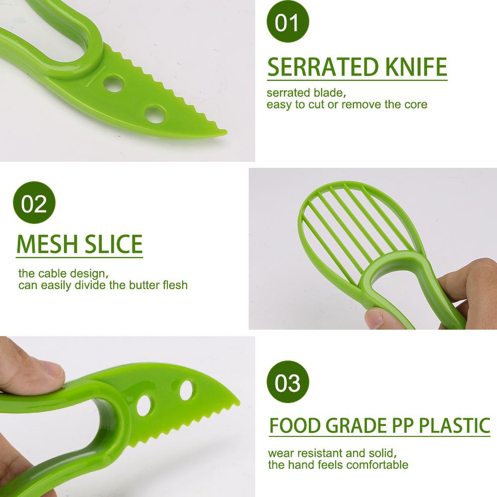 Dụng Cụ Gọt Vỏ Trái Cây ANAEAT 3 Trong 1 Bằng Nhựa Dùng Cắt Bơ Tiện Dụng Cho Nhà Bếp