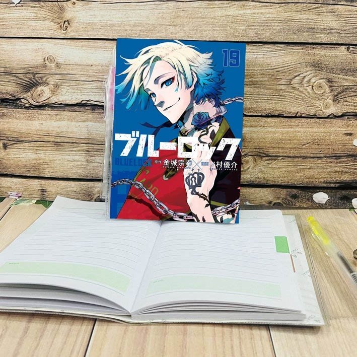 Sổ anime Blue Lock Michael kaiser tặng kèm bút / Sổ tay Blue Lock Michael kaiser