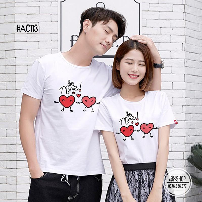 Áo Đôi Siêu Dễ Thương - In be mine - Đủ Size