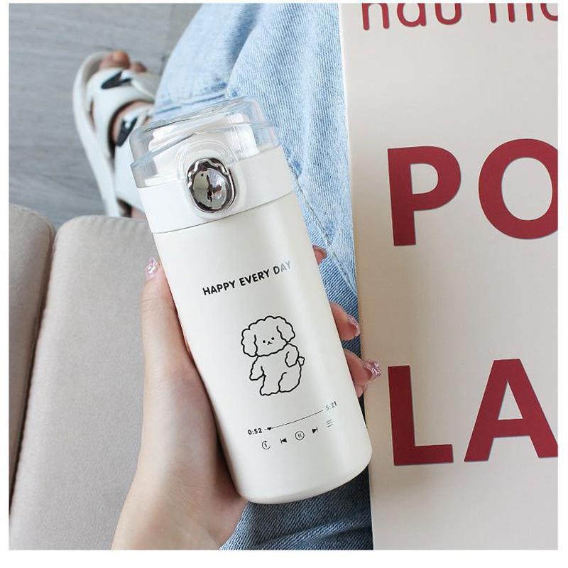 300Ml Hoạt Hình Du Lịch Di Động Chân Không Giữ Nhiệt Bình Sữa Bình Dành Cho Trẻ Em Học Sinh Bé Trai Gái Quà Tặng Sáng Tạo