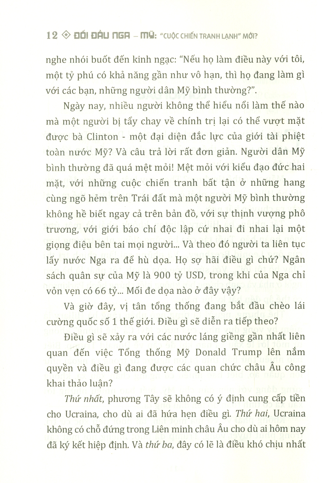 ĐỐI ĐẦU NGA – MỸ “CUỘC CHIẾN TRANH LẠNH” MỚI? – Igor Prokopenko - NXB Chính trị Quốc gia sự thật (bìa mềm)