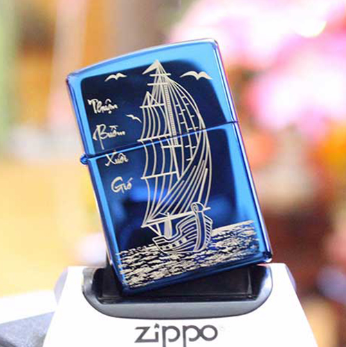 Bật Lửa Zippo 20446 Khắc Thuận Buồm Xuôi Gió 03 - 20446.Tbxg03