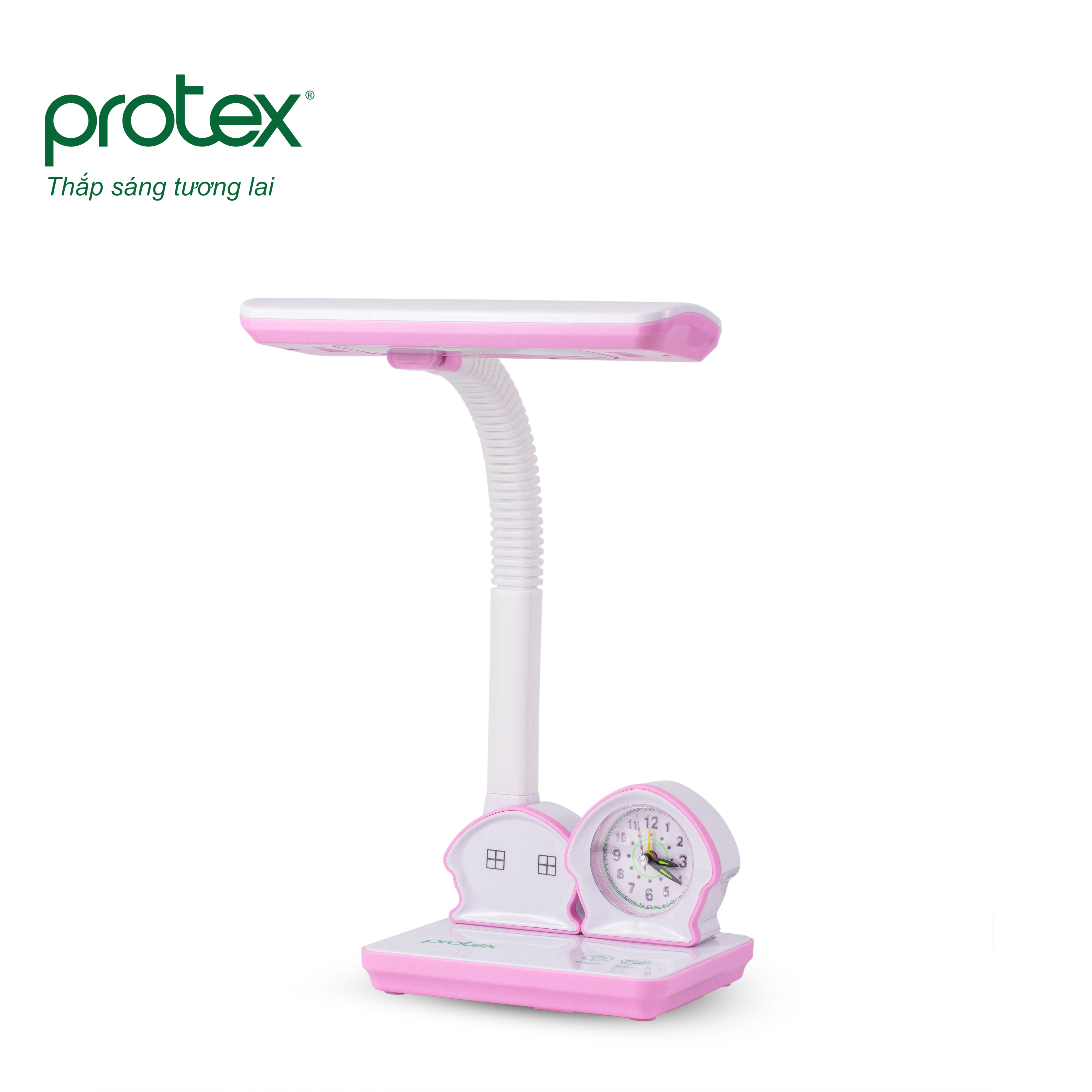 Đèn Bàn LED Chống Cận Thị PROTEX PR-015L - Hồng - Hàng Chính Hãng