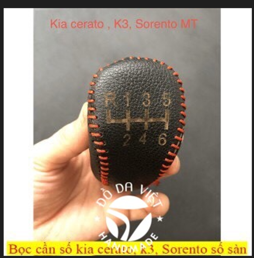 Bọc cần số, phanh tay KIA CERATO, K3, SORENTO SỐ SÀN