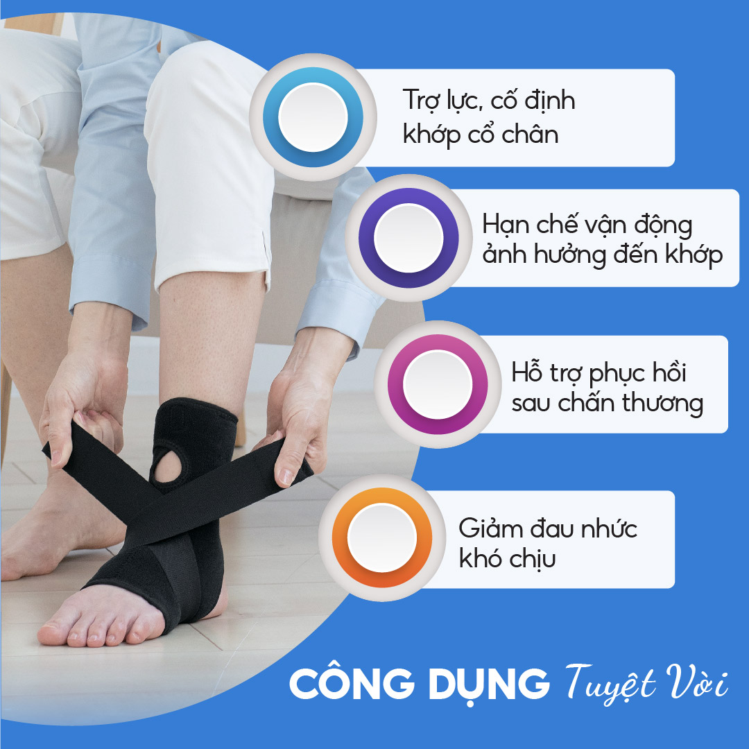 Đai Định Hình Cổ Chân (loại cứng) Phiten Metax Supporter Ankle Firm AP238003/AP238004/AP238005