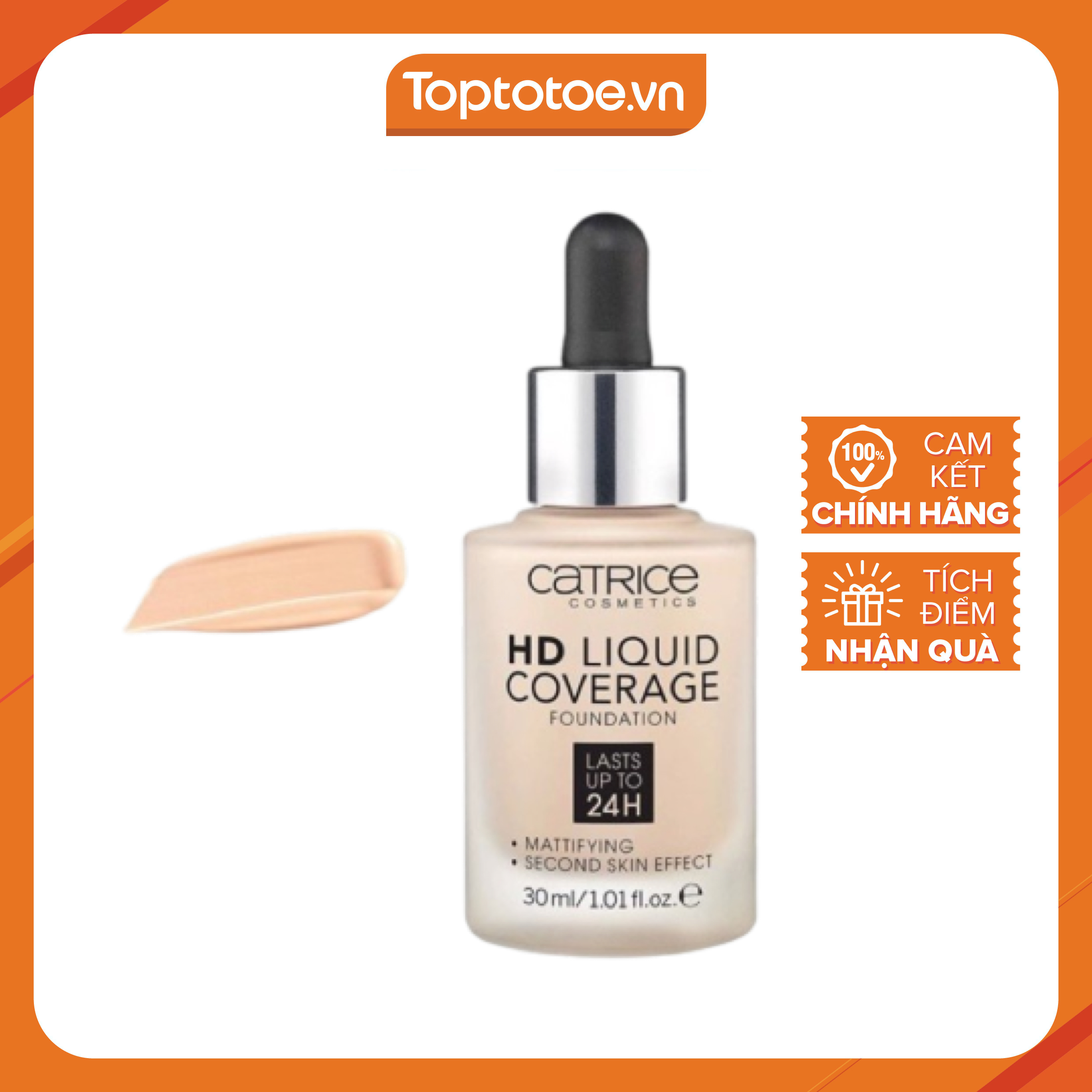 Kem nền Catrice Hd Liquid Coverage