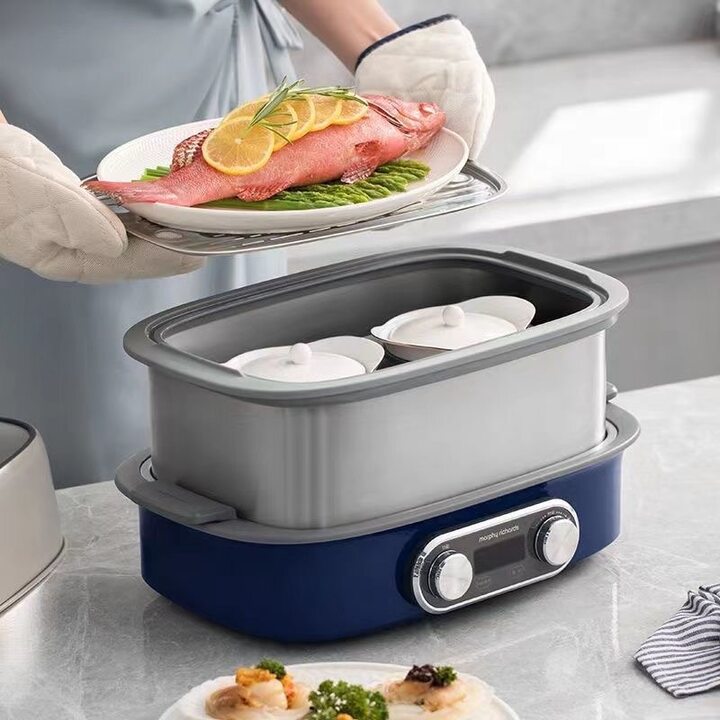 Nồi hấp đa năng Morphy Richards MR1168 2000W - Hàng Nhập Khẩu