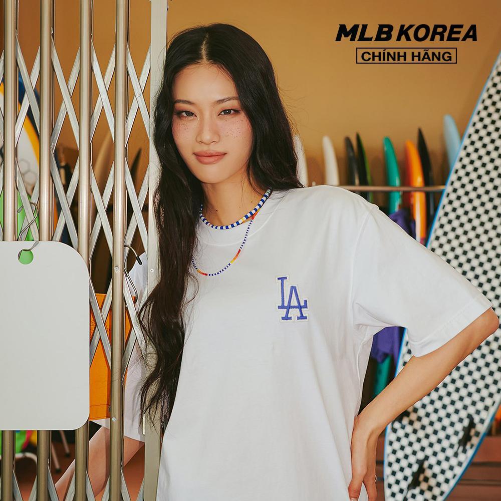 MLB - Áo thun unisex cổ tròn tay ngắn phom suông 3ATSI0333