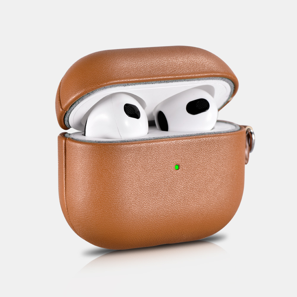 Ốp dành cho Air_pods 3 Supreme PU Leather with wrist strap - Hàng chính hãng