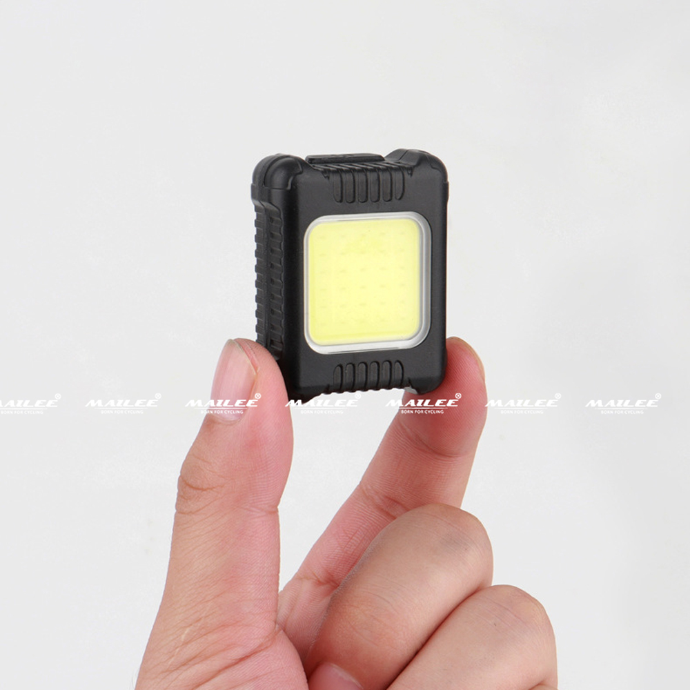Đèn LED mini trước sau cho xe đạp BG-3133 sạc USB type-C, dung lượng 120mAh, hạt LED COB chống nước cho xe đạp 80-130 lumens - Mai Lee