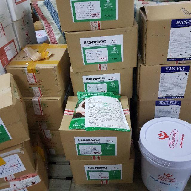 MEN VI SINH Han pro way khử mùi chuồng trại đất nèn gói 1kg tiết kiệm