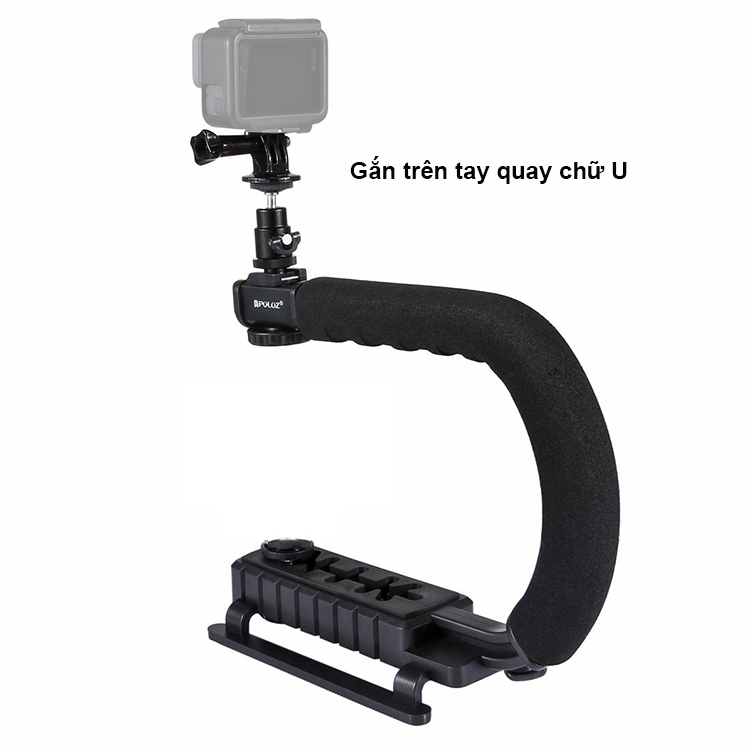 Bộ phụ kiện gắn máy quay hành động gopro lắp máy ảnh, gimbal, tay quay phim Puluz PU3006, hàng chính hãng