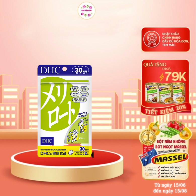 Hỗ trợ giảm các triệu chứng đau, sưng, phù nề chân do suy giãn tĩnh mạch DHC Nhật - QuaTangMe Extaste