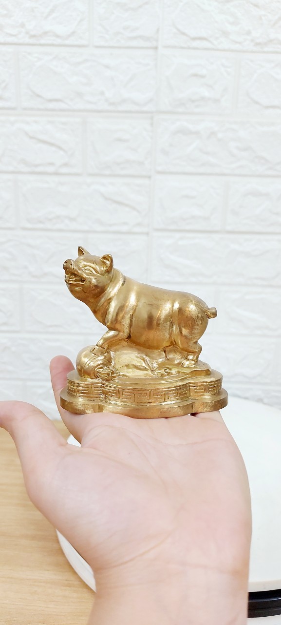 Tượng Lợn Bằng Đồng Phong Thủy