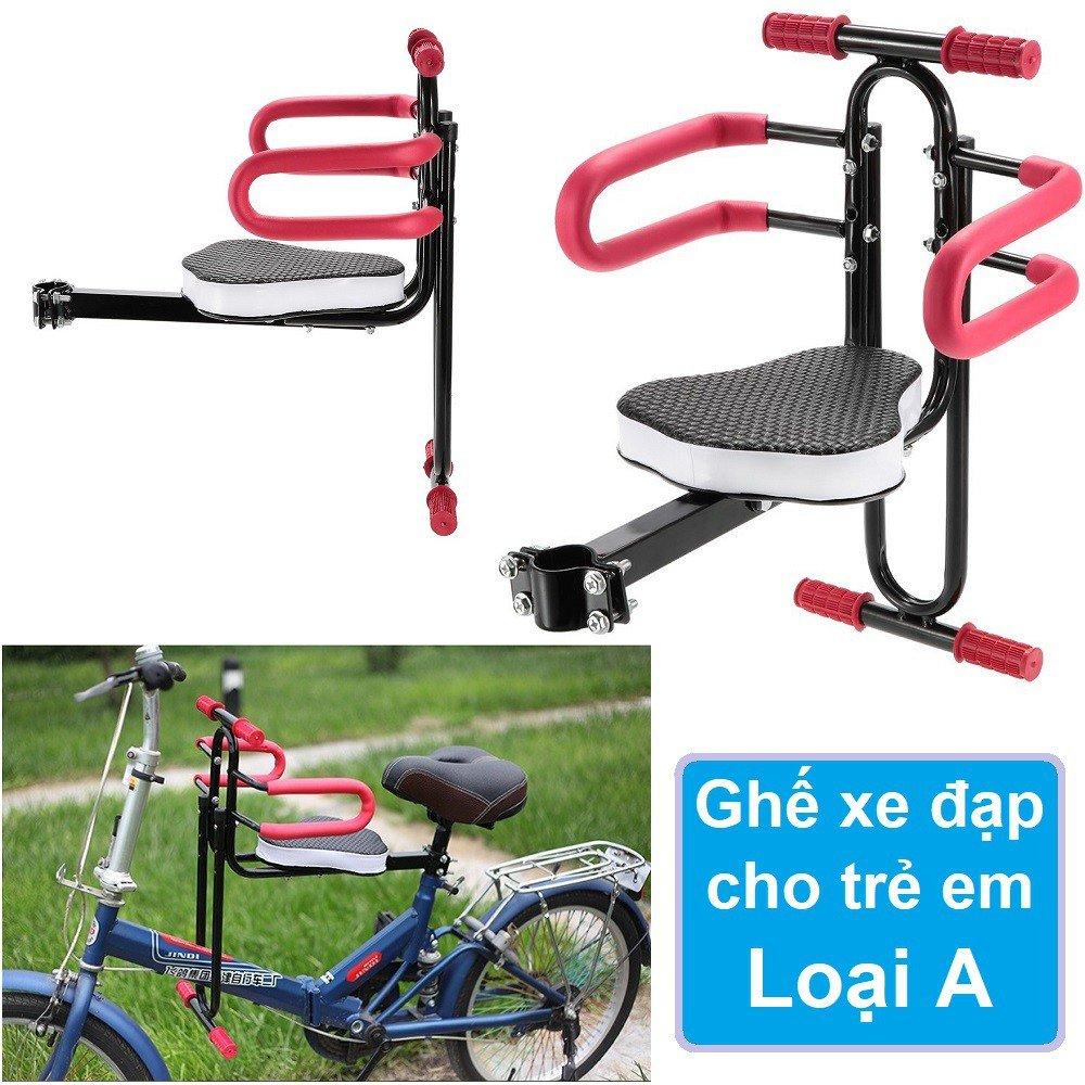 Ghế gắn trên xe đạp, xe điện cho trẻ em ngồi - Tặng 1 tay nắm sừng