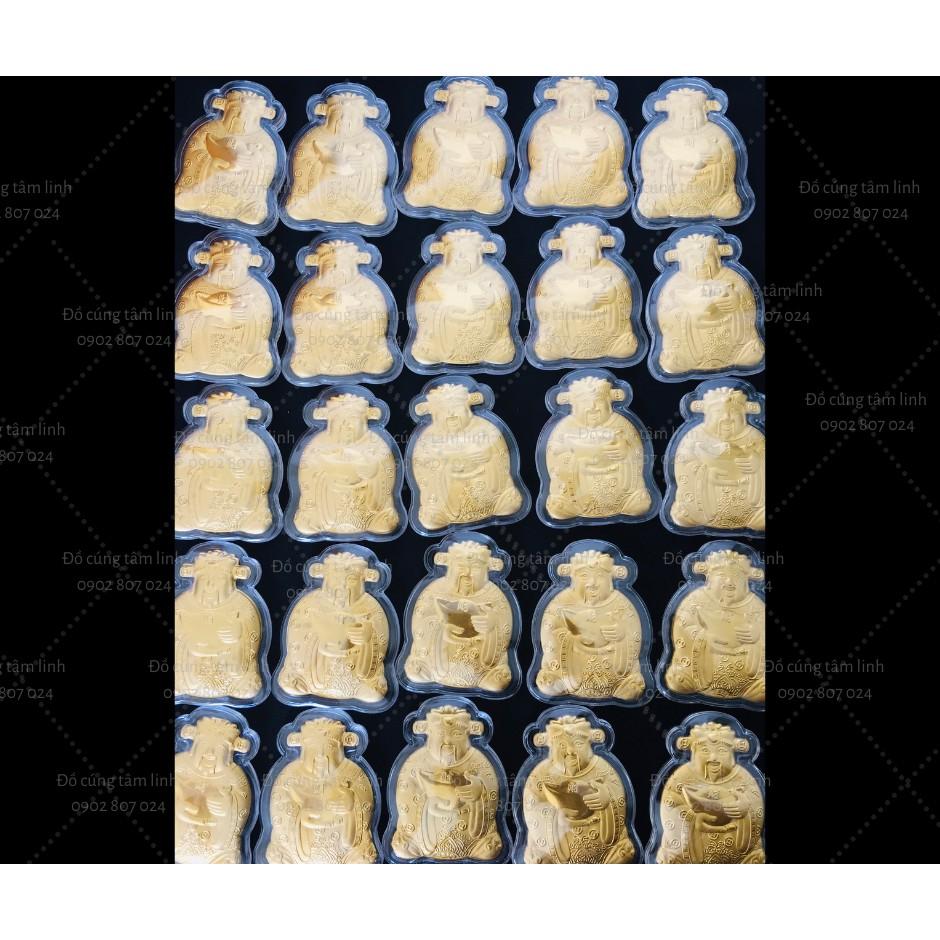 Miếng Thần Tài mạ 24k đặt ví may mắn chiêu tài lộc bình an phúc lộc thọ