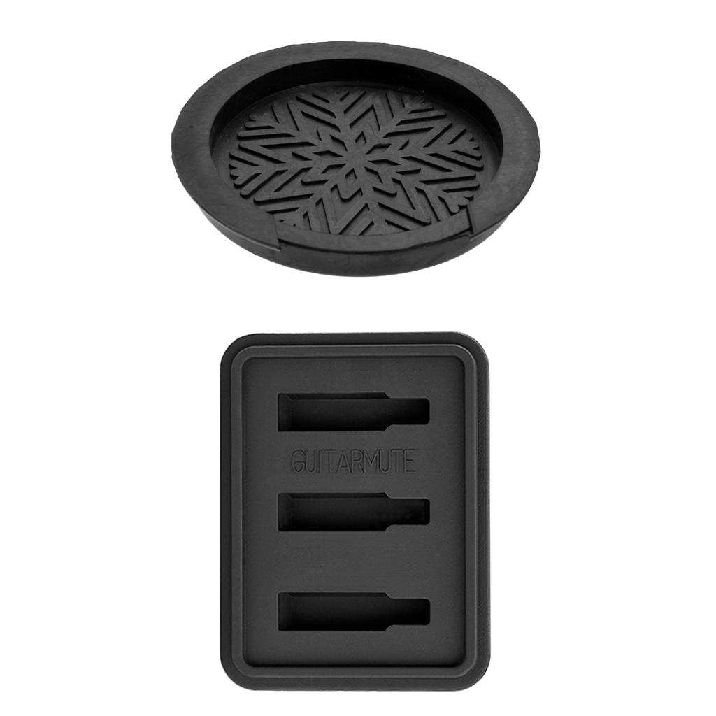 Sunnimix Đàn Guitar Tắt Tiếng Ống Hãm Thanh Lỗ Âm Thanh Dành Cho Âm Dân Gian Đàn Guitar