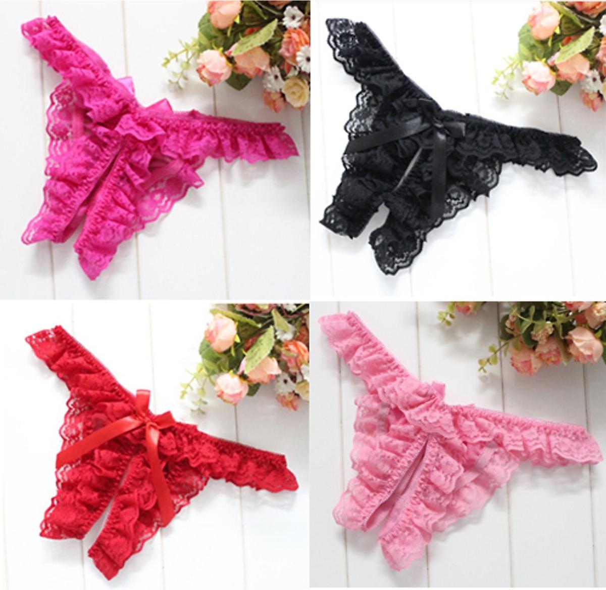 Combo 4 quần lót nữ viền ren lọt khe sexy