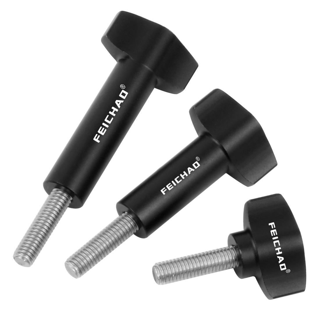 FEICHAO M5x18mm Vít Tay Siết Bu Lông Sợi Thép Không Gỉ Nhôm T Đầu Kẹp Núm Tay Cầm M5 Vít Cho Gopro /Insta360