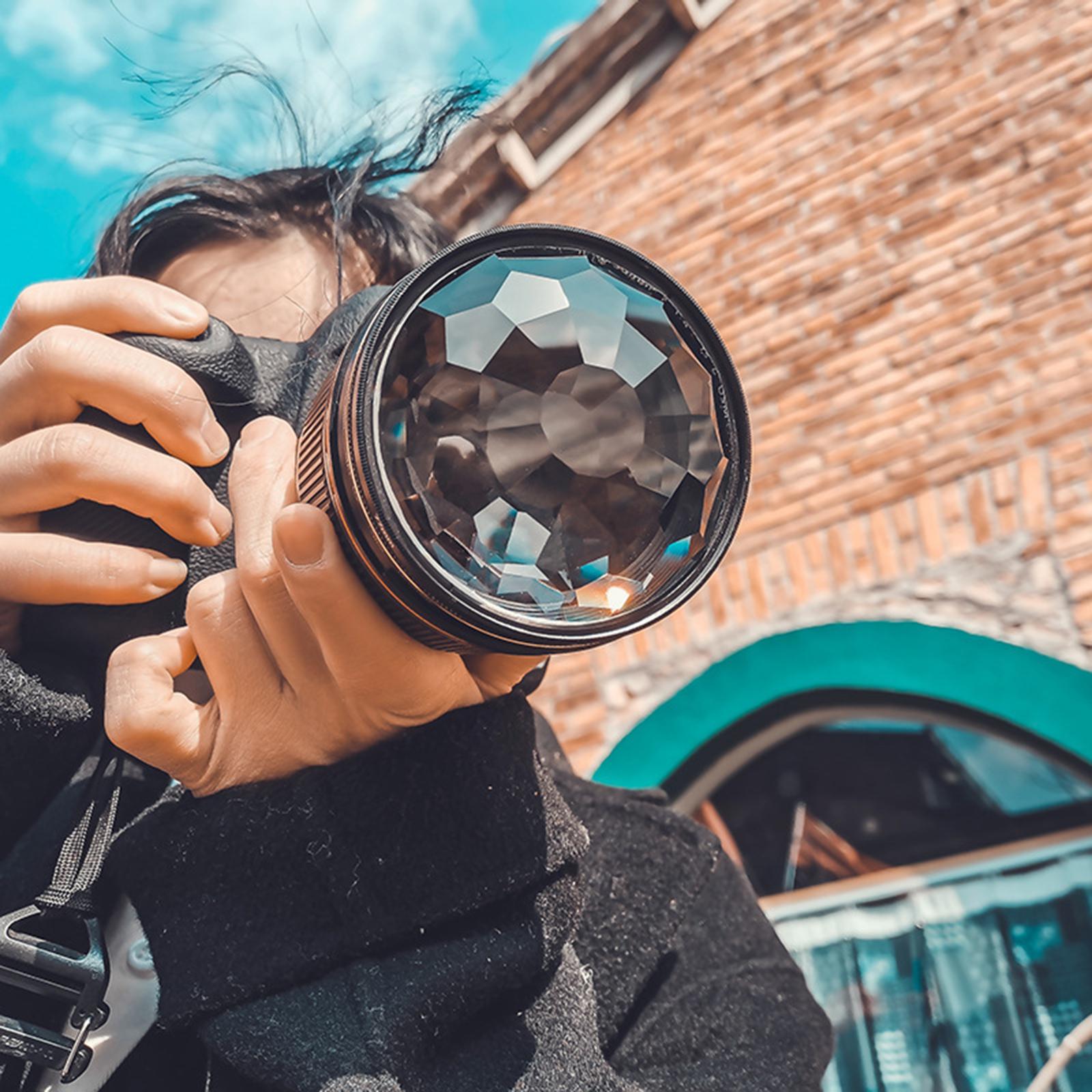 Camera Glass 77mm Kaleidoscope Prism Filter Photography Accesories