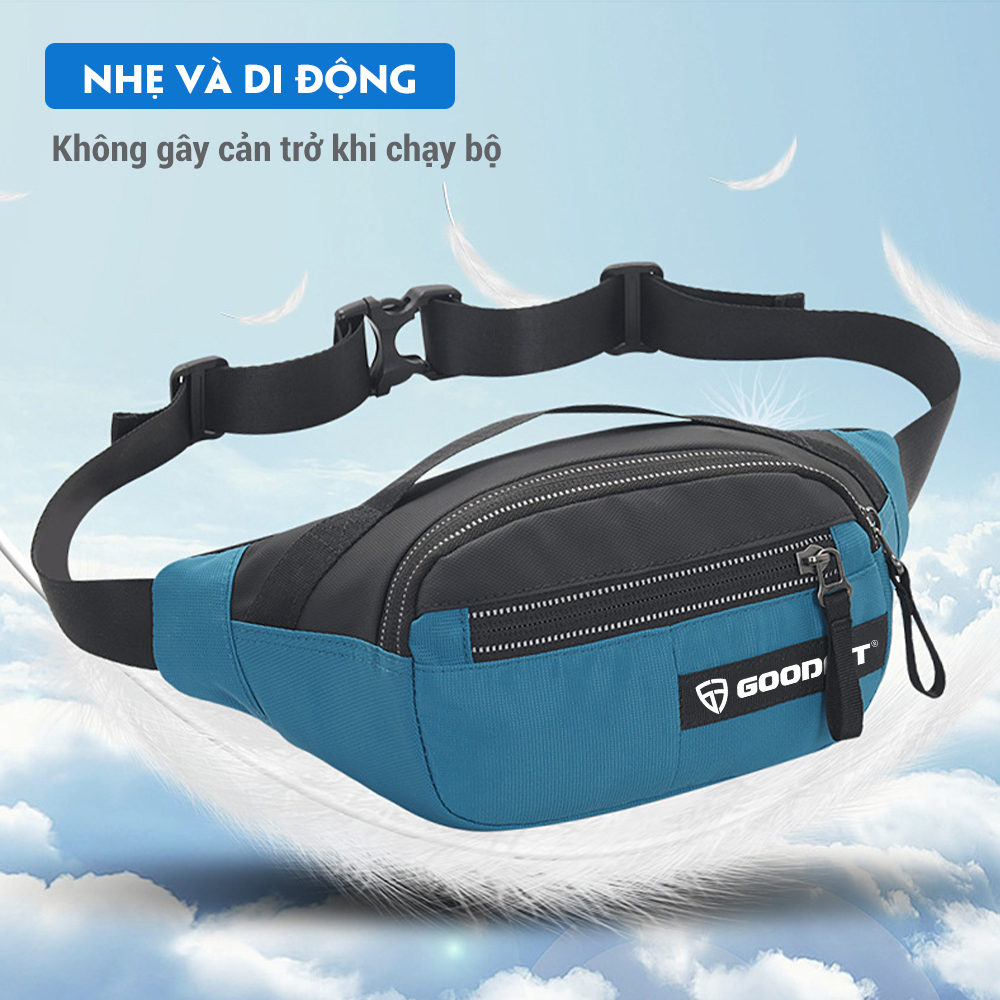 Túi bao tử đeo hông, đeo bụng, đeo chéo chống nước cao cấp chính hãng GoodFit GF115RB