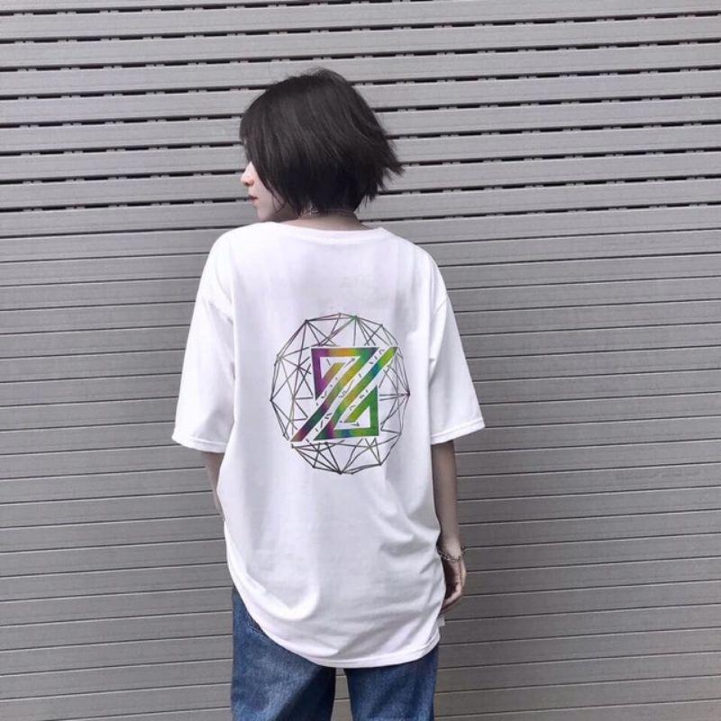 Áo Thun Unisex Nam Nữ Bong Bóng Z Phản Quang Đa Sắc - Áo Phông Cotton Vải Đẹp 2 màu ĐEN,TRẮNG