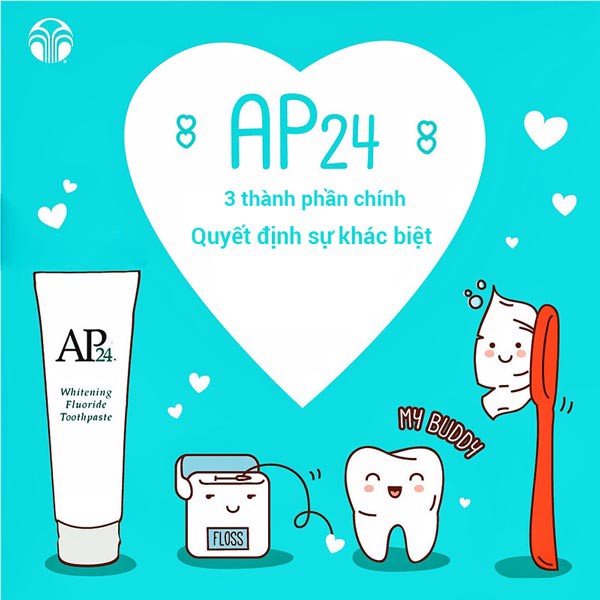 Kem đánh răng AP24 Nuskin 110g tan mảng bám trắng sáng hết hôi miệng ngừa sâu răng