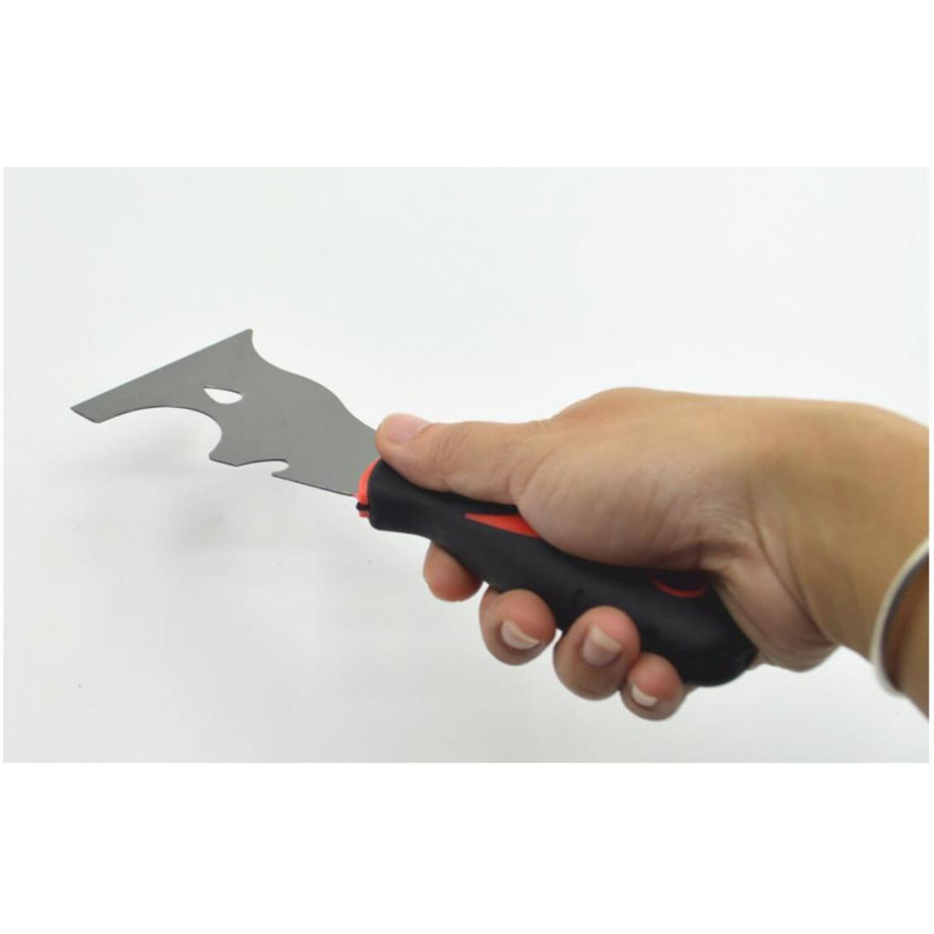 3''inch Paint Scraper Stainless Steel Putty Knife Putty Knife Scraper 9 in 1 Tools Spackle Knife Caulk Removal Tool Can Opener Wallpaper Scraper