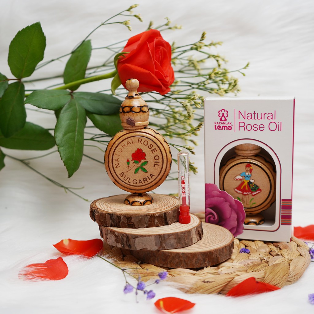 Tinh dầu hoa hồng Bulgaria thương hiệu Lema, Tinh dầu hoa hồng nguyên chất tự nhiên cao cấp, hàng nhập khẩu chính hãng