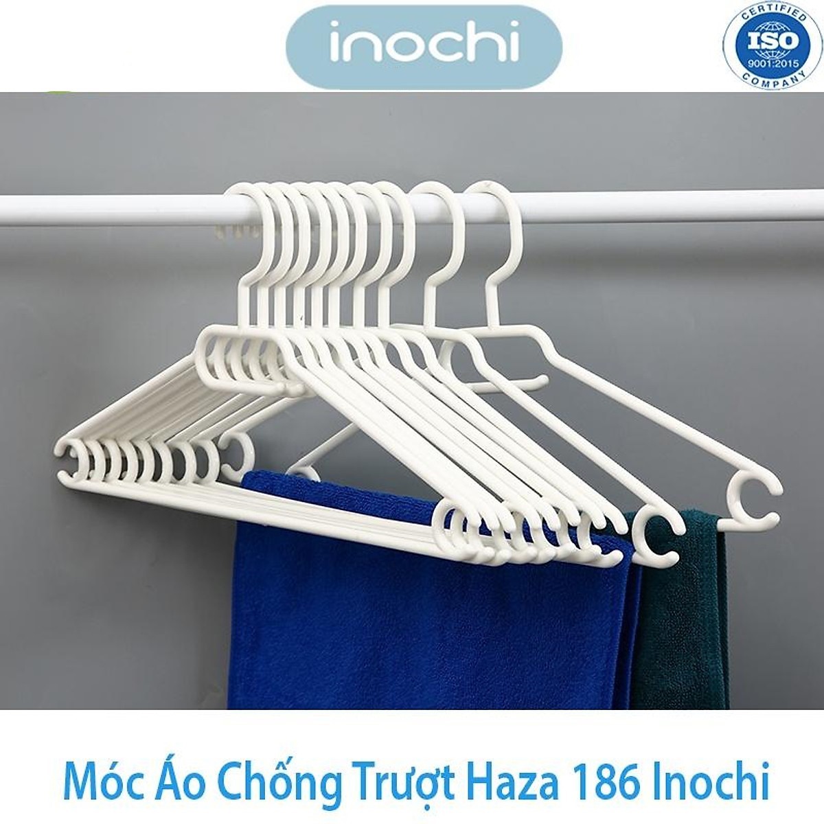 {Nhiều Sự Lựa Chọn} Lốc Móc Treo Quần Áo Đa Năng Hara Tùy Chọn Mẫu Phù Hợp Cho Các Loại Quần Áo : Áo Đầm , Áo Kiểu, Áo Mỏng , Quần Áo Người Lớn , Trẻ Em - Chính Hãng inochi ( Tặng khăn lau pakasa) Giao màu ngẫu nhiên