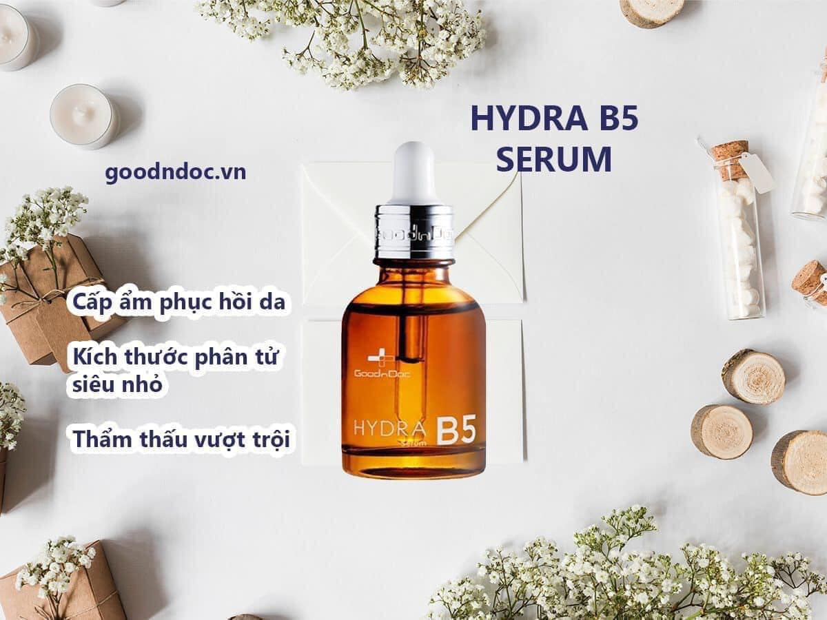 Serum dưỡng mờ thâm GoodnDoc Hydra B5 - dưỡng ẩm phục hồi, cấp ẩm cho da mịn và trẻ trung hơn