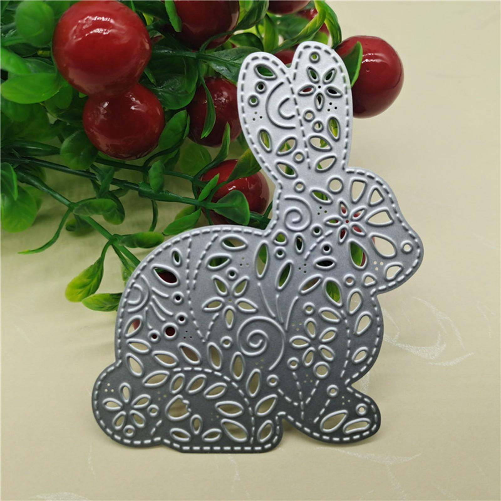 Easter Bunny Cutting Dies Metal Template for Card Making for Photo Album