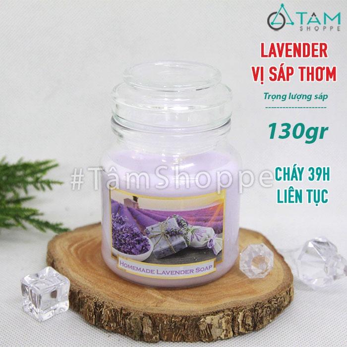 Hũ nến thơm thiên nhiên hương hoa lavender NT-04